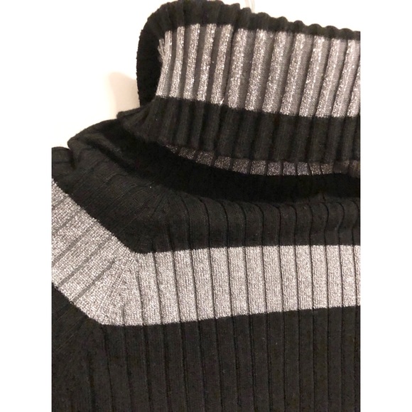 Black Striped Turtleneck - Picture 2 of 2